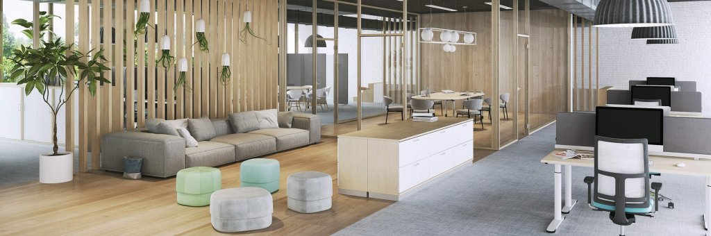 Mit MYWORKSPACE by Lyreco gestalten Sie neue, moderne Arbeitswelten.
